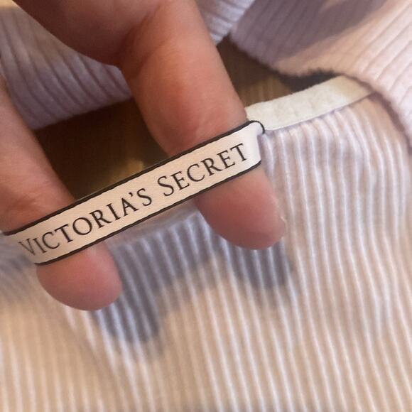 Victoria’s Secret Cropped Cami Bralette Lace Trim Plunge V-Neck Pink Red Medium - Picture 5 of 5